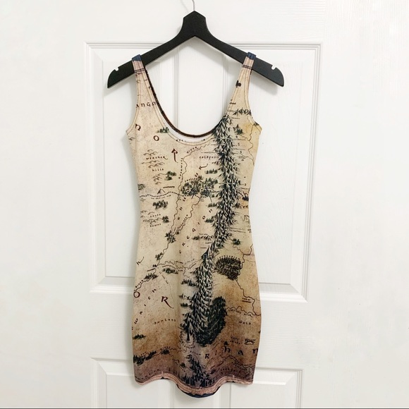 Blackmilk Hobbit Map Dress - Picture 2 of 3